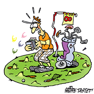 dessin de golf : Le golf un sport onéreux ?