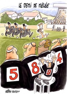 Dessin de rugby : Le demi de mêlée