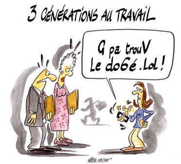 ressources humaines : Trois générations au travail