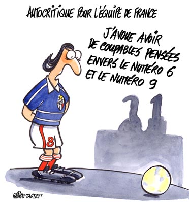 Dessin : Autocritique pour l'équipe de France