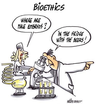 cartoon press : bioethics