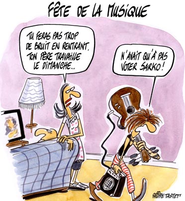 dessin : La fête de la musique