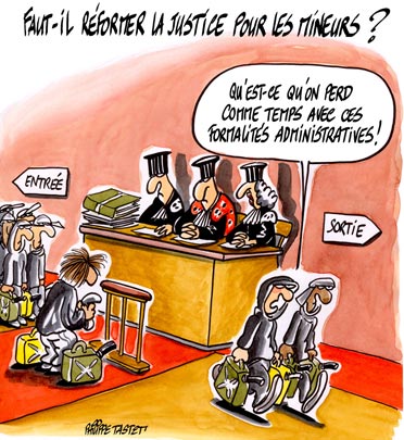 dessin : Faut-il réformer la justice pour les mineurs ?