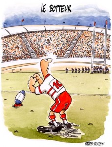 dessin : Rugby le botteur numéro 10