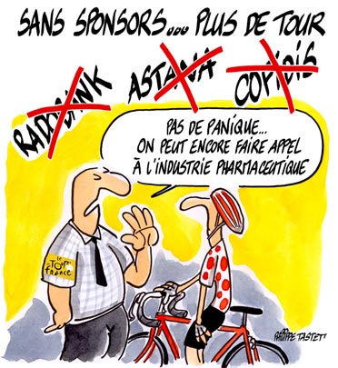 dessin : Tour de France 2007 - dopage
