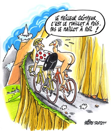 dessin : tour de france, le meilleur grimpeur