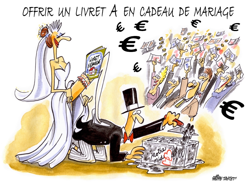 Cadeau de mariage : offrir un livret A