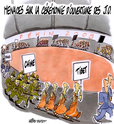 dessin : Menaces sur la cérémonie d'ouverture des JO