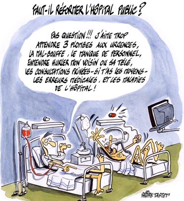 dessin : Faut-il réformer l'hôpital ?