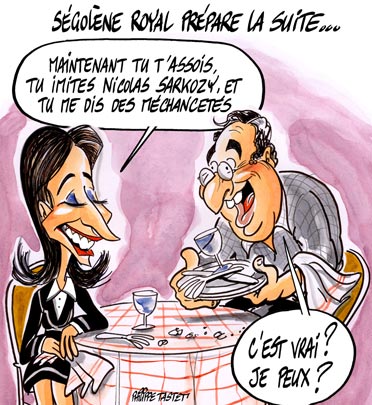 dessin : Ségolène Royal prépare la suite...