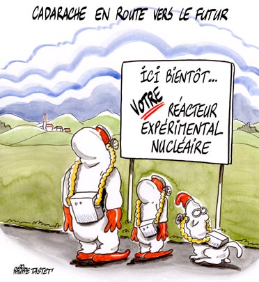 dessin : Cadarache en route pour le futur